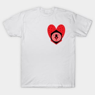 Small  Heart Shape like a Ladybug - Lime Color - (Design;17 - 2 small) T-Shirt